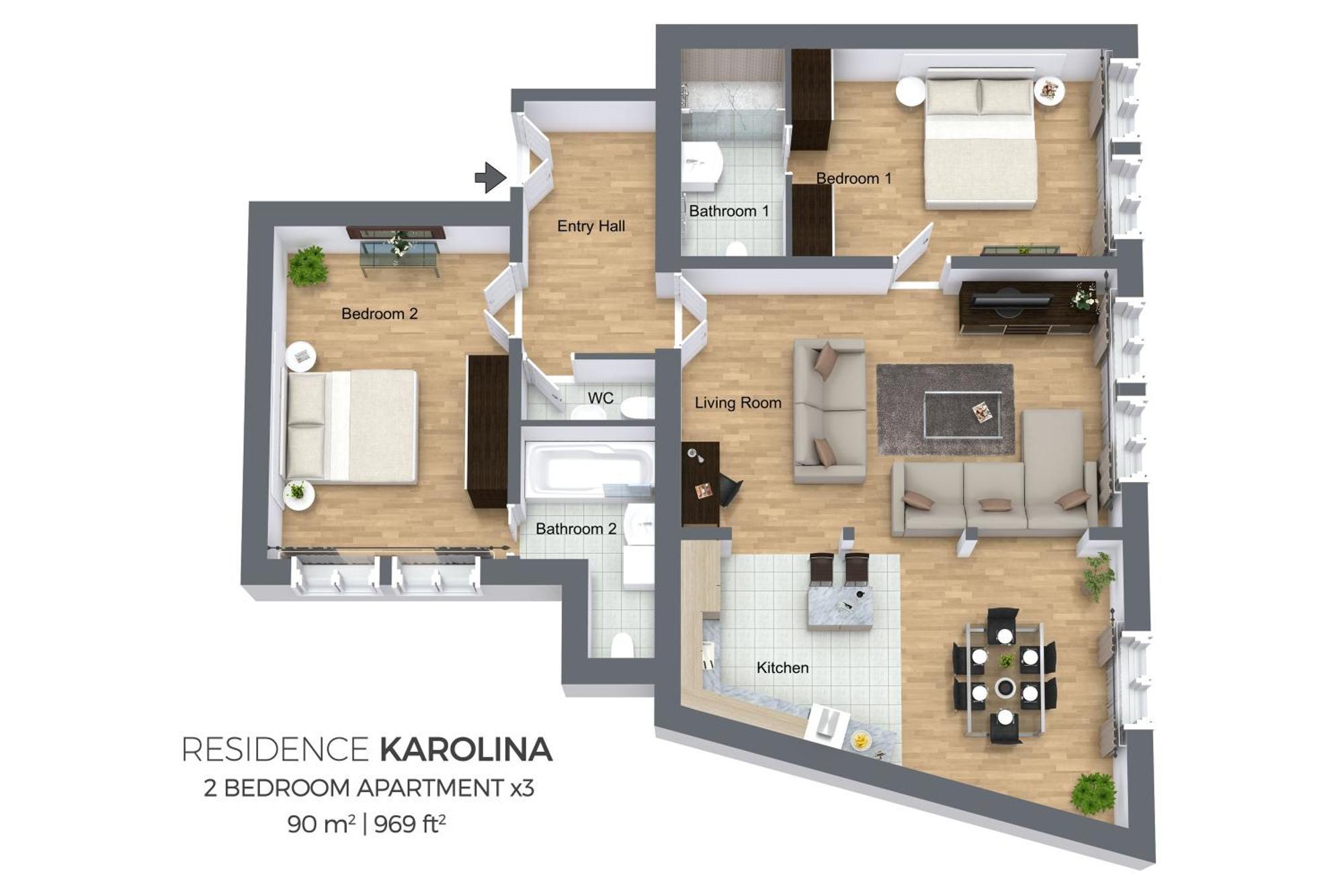 Residence Karolina Praga Camera foto