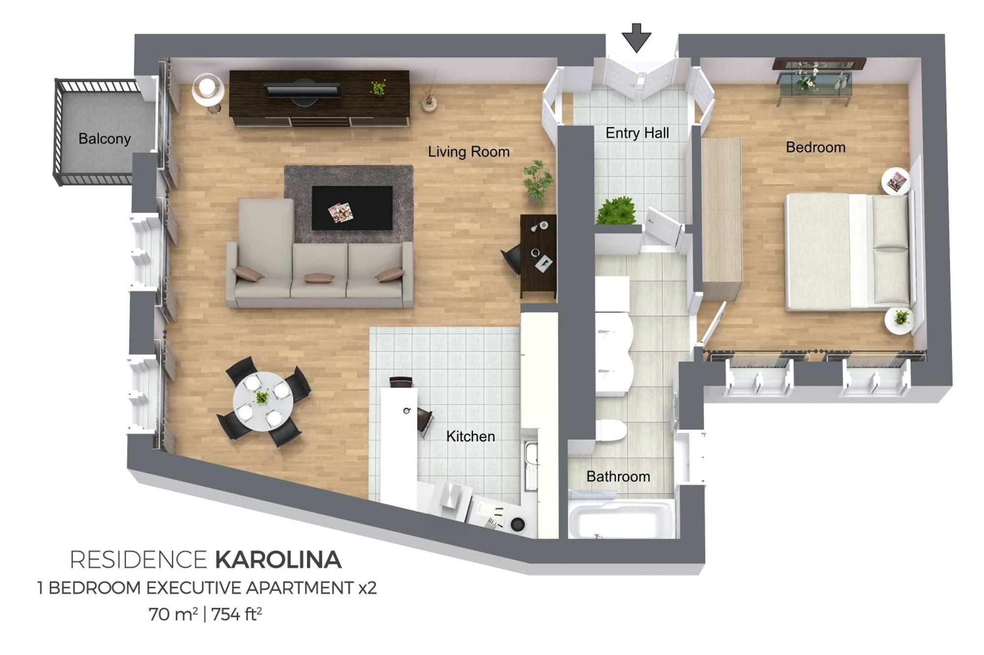 Residence Karolina Praga Camera foto