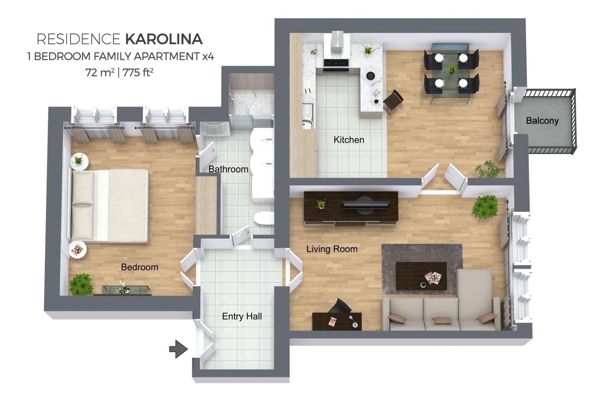 Residence Karolina Praga Camera foto
